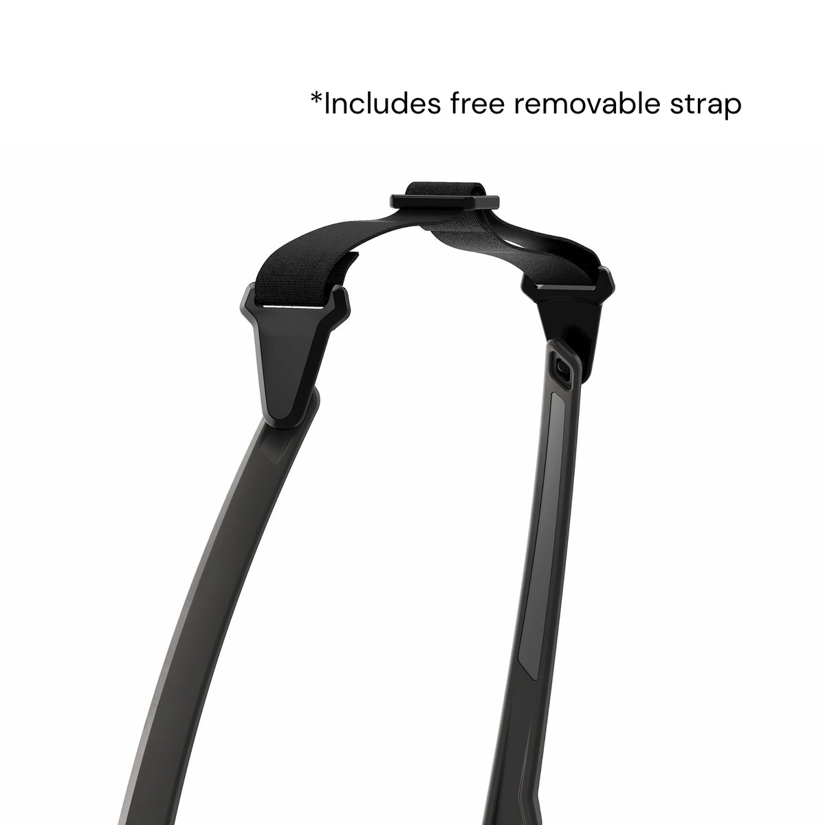 Matte Carbon | DUBL Helios Golf Sunglasses with ShotSync™, grips and strap