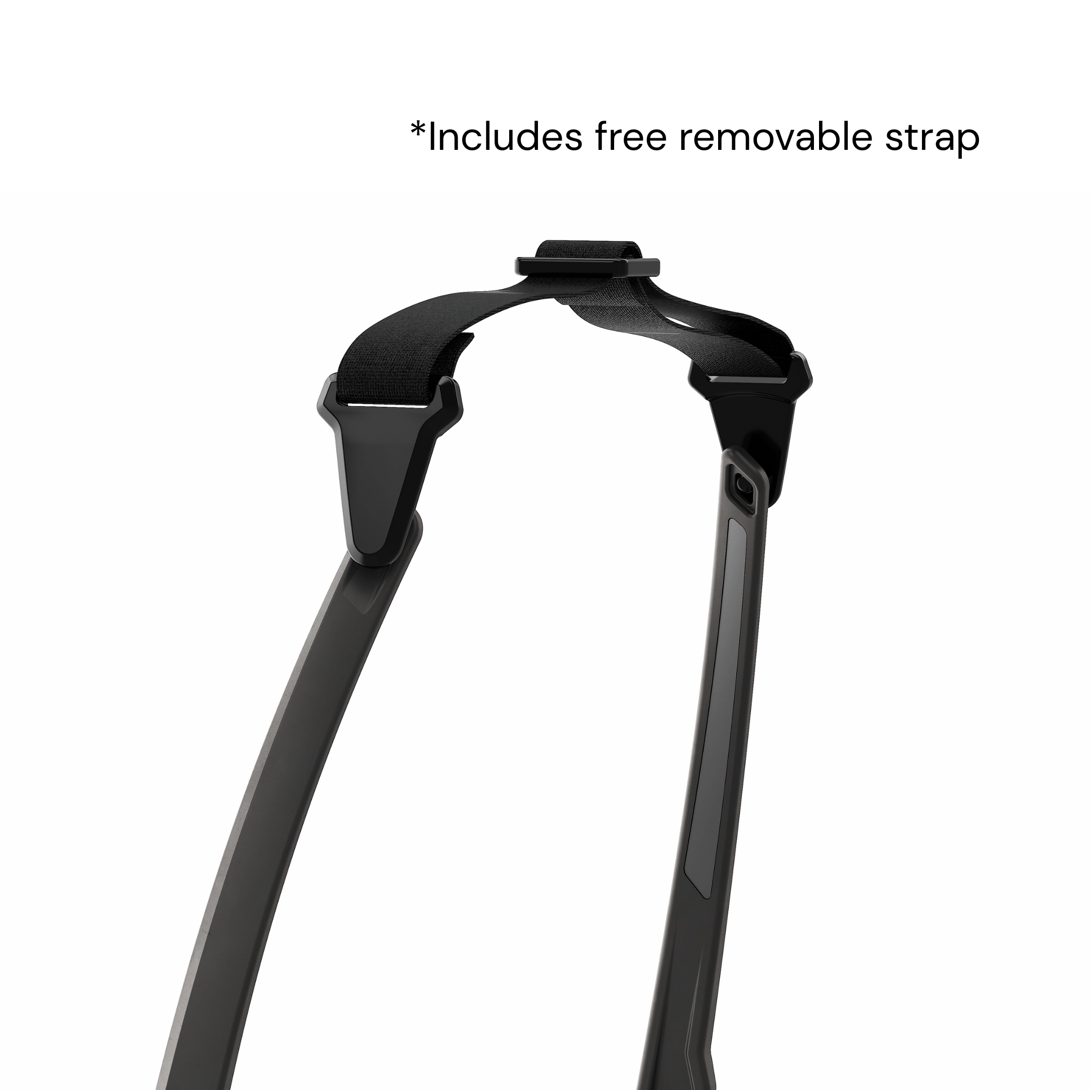 Black | DUBL Helios Golf Sunglasses with ShotSync™, grips and strap