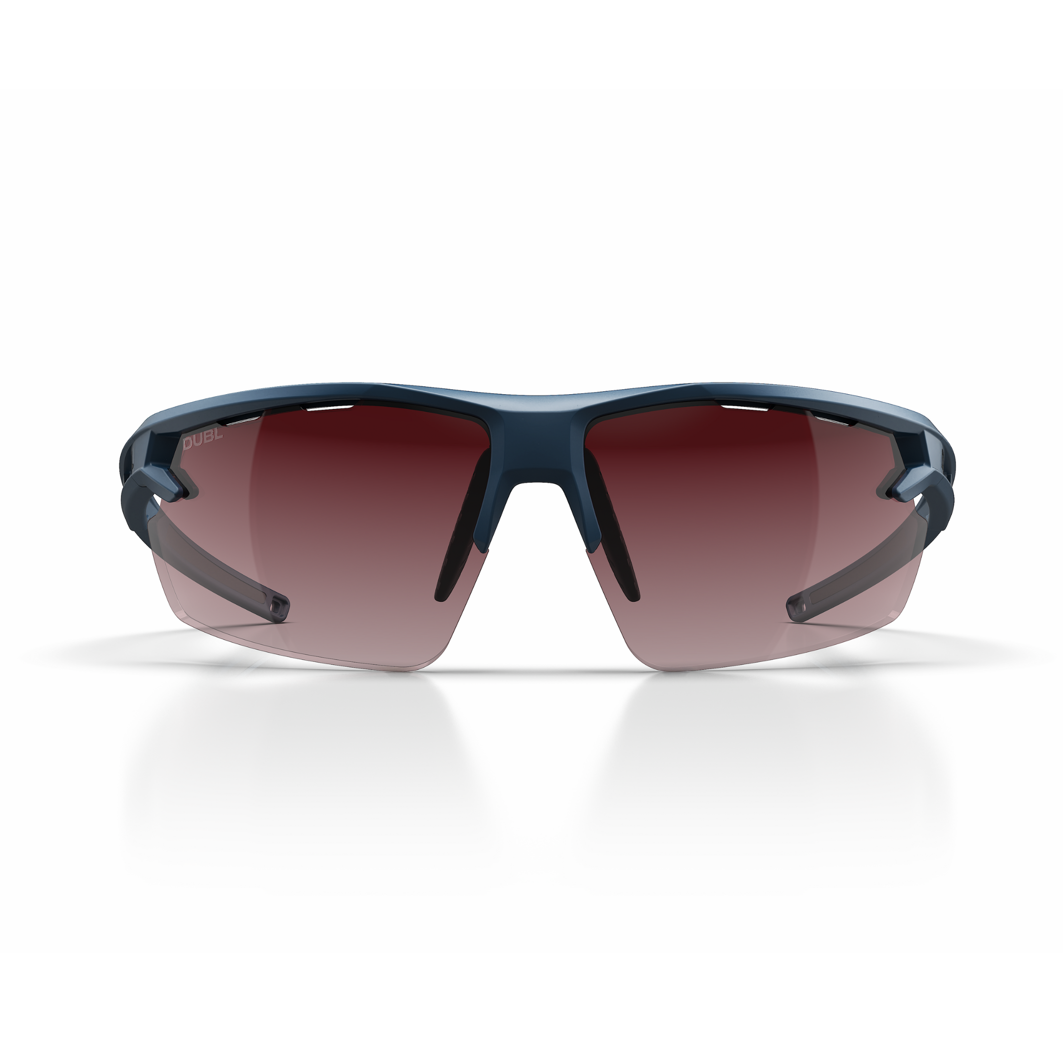 Navy | DUBL Helios Golf Sunglasses with ShotSync™, front face, blue