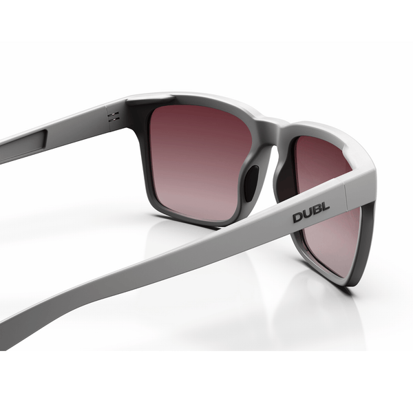 Matte Pebble | DUBL Hyperion Golf Sunglasses, Back Shot