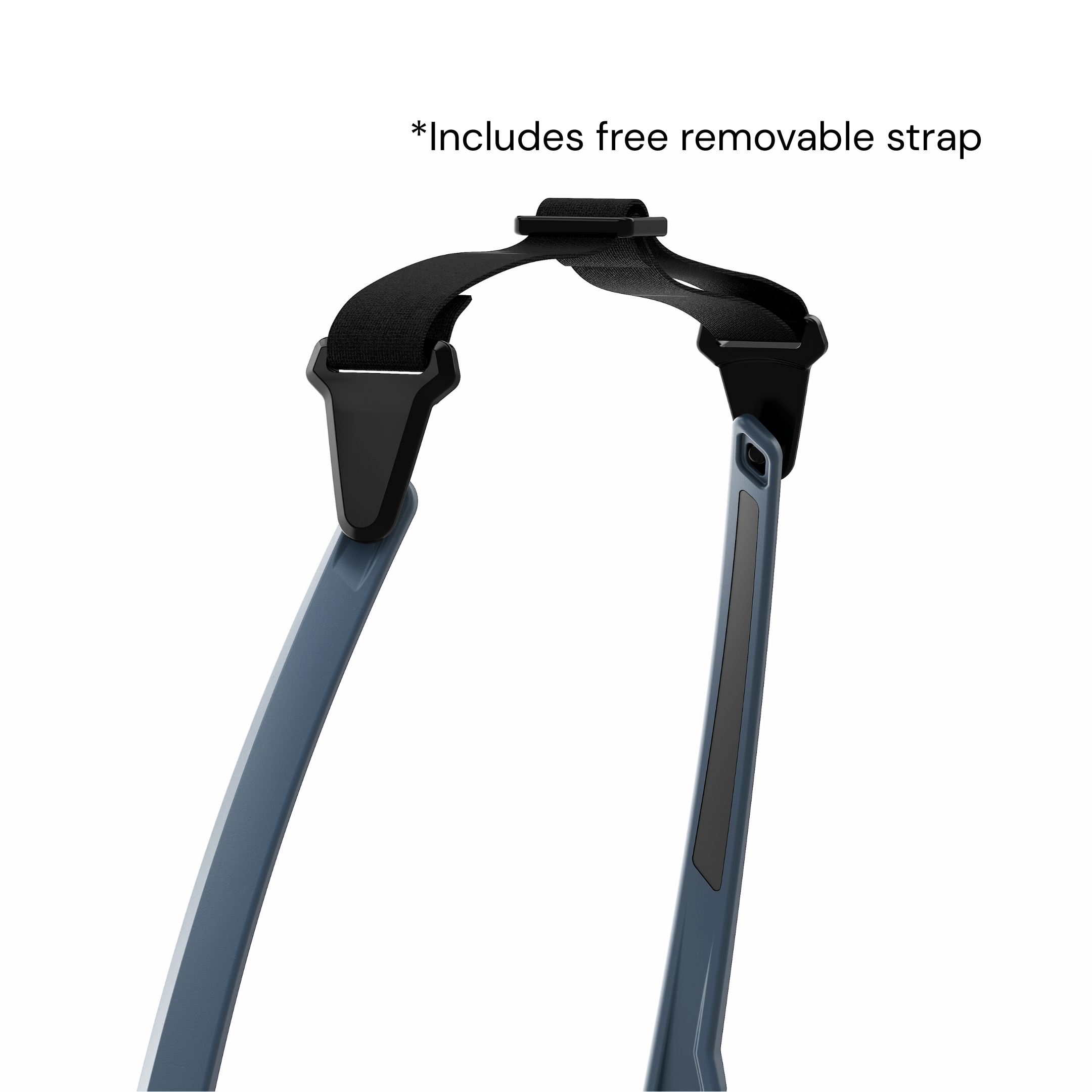 Navy | DUBL Helios Golf Sunglasses with ShotSync™, grips and strap