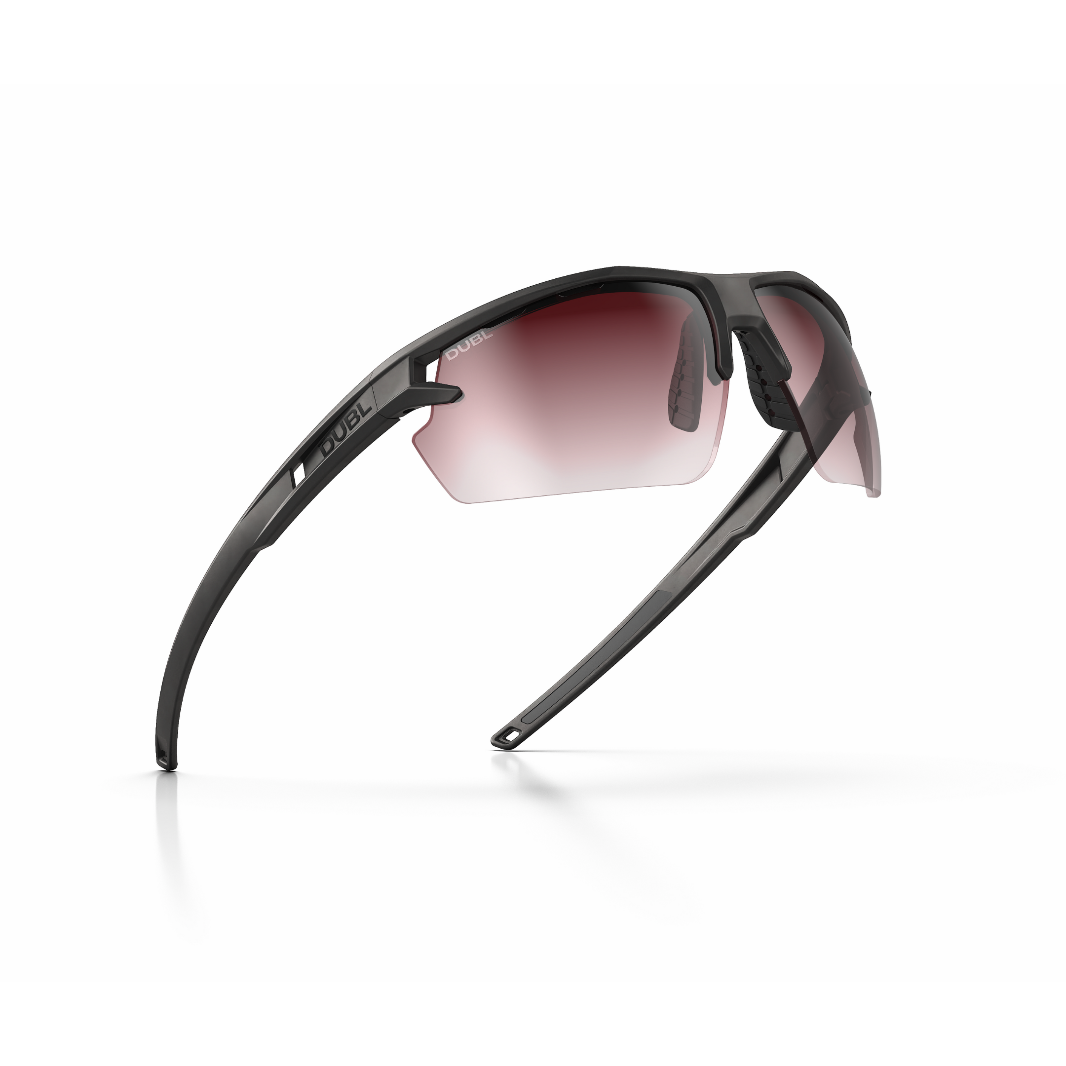 Black | Helios golf sunglasses side right tilted, black