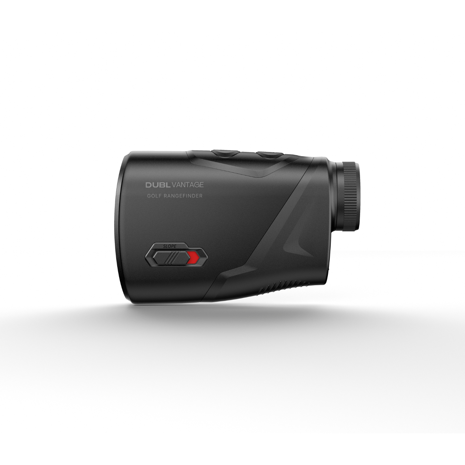Matte Carbon | DUBL Vantage Golf Rangefinder, white left side