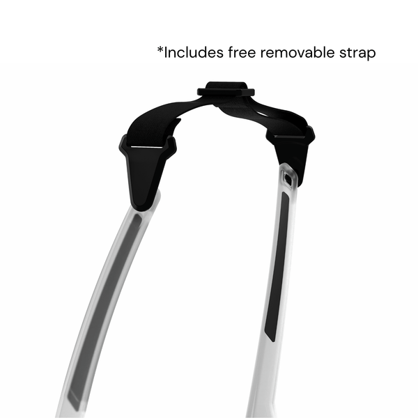 Matte Halo | DUBL Helios Golf Sunglasses with ShotSync™, grips and strap