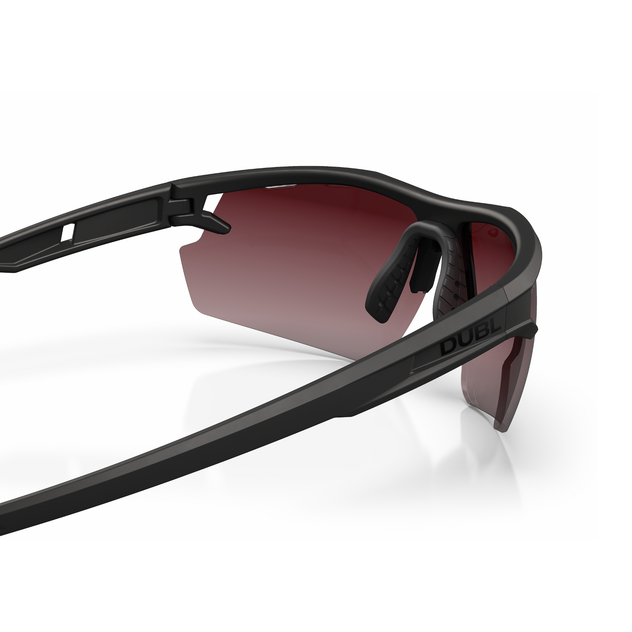 Black | DUBL Helios Golf Sunglasses with ShotSync™, right face away