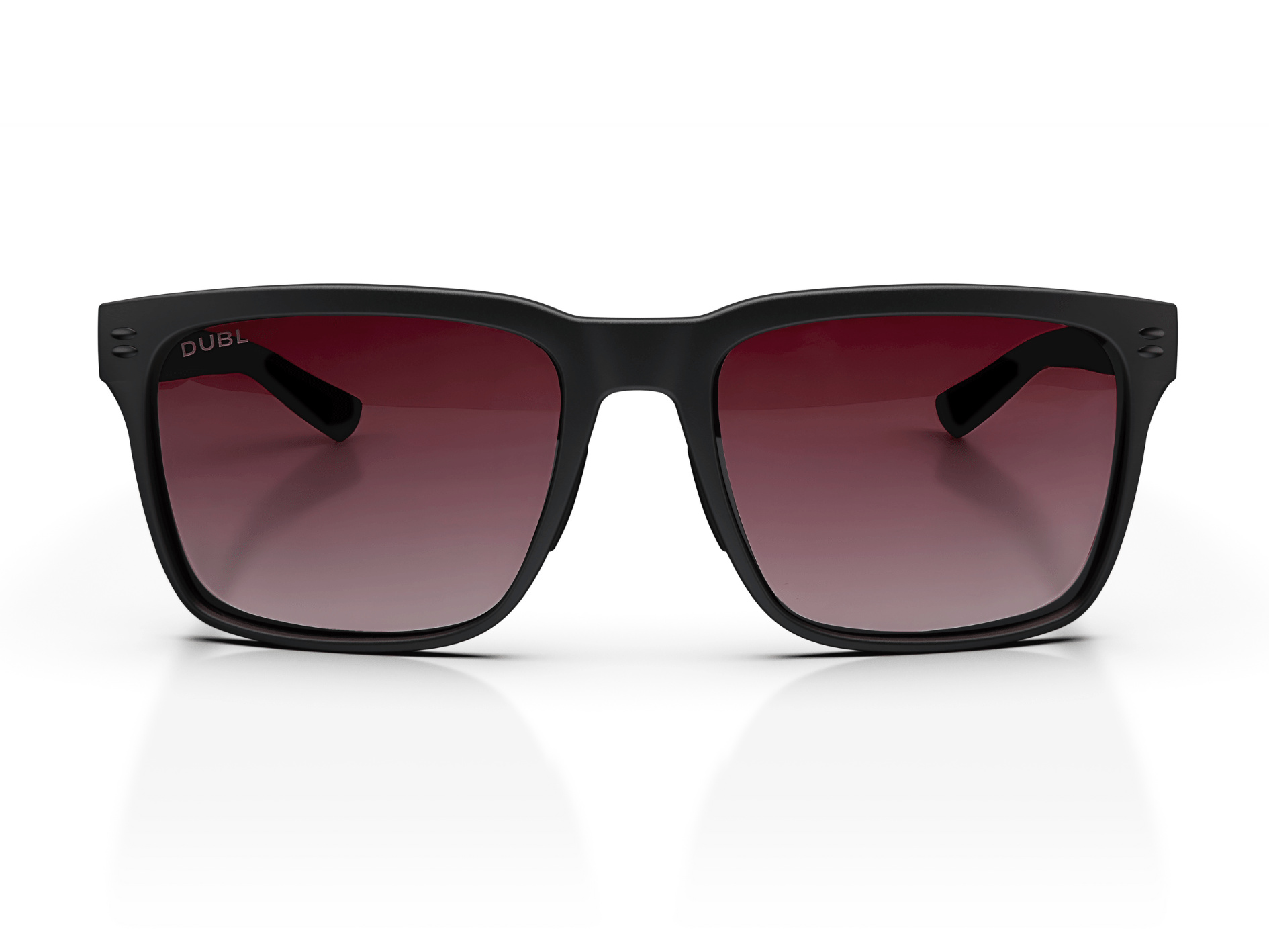 Matte Carbon | DUBL Hyperion Golf Sunglasses, Front Shot