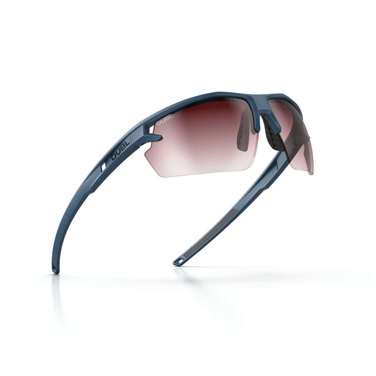 Matte Abyss | Helios golf sunglasses side right tilted, blue