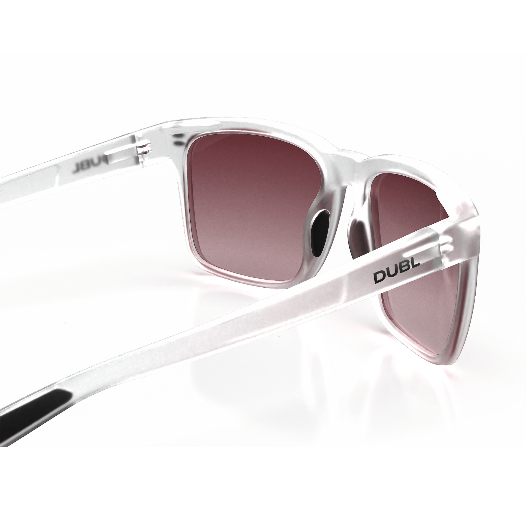 White | DUBL Hyperion Golf Sunglasses, back Shot
