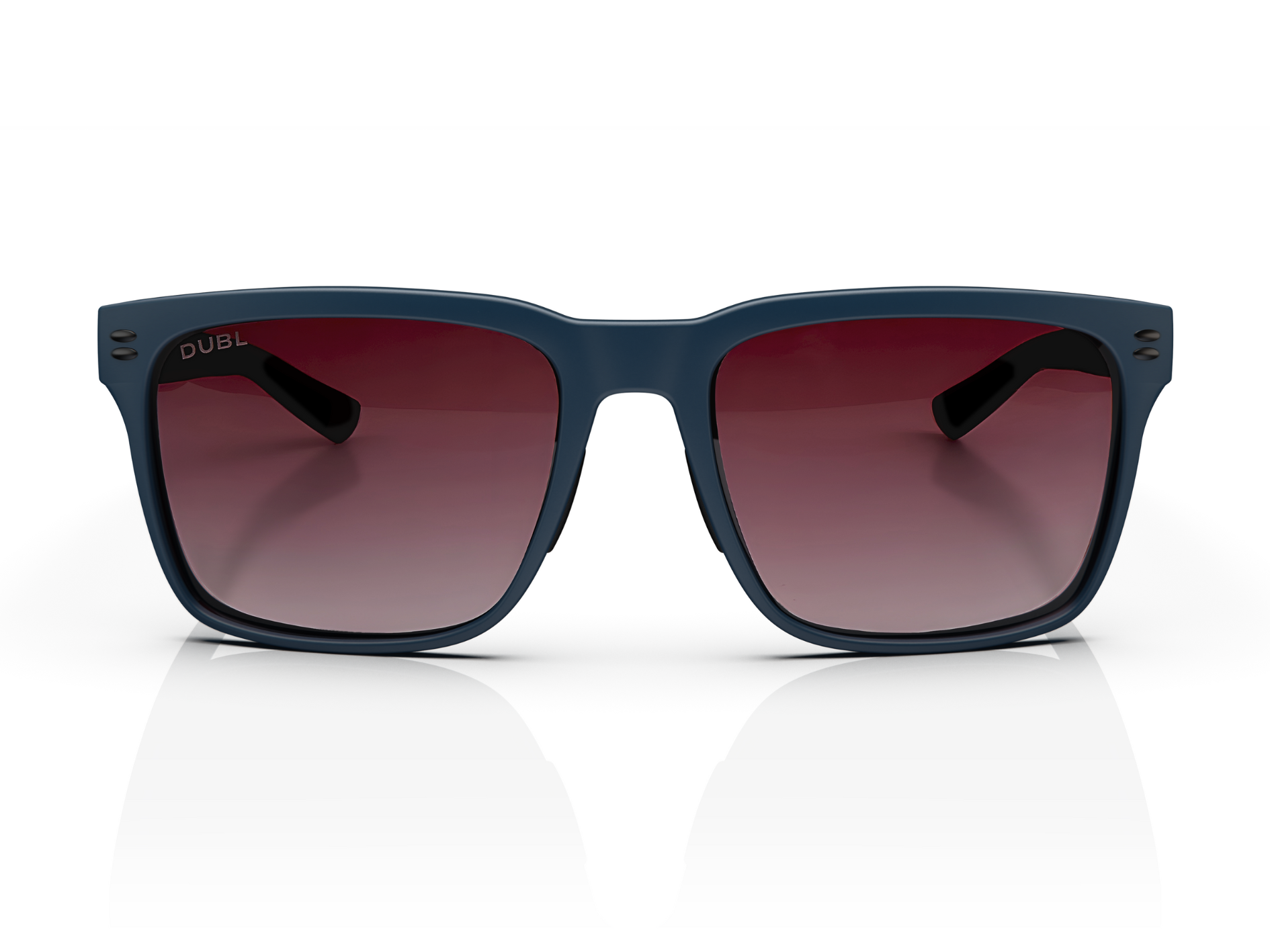 Navy | DUBL Hyperion Golf Sunglasses, Front Shot
