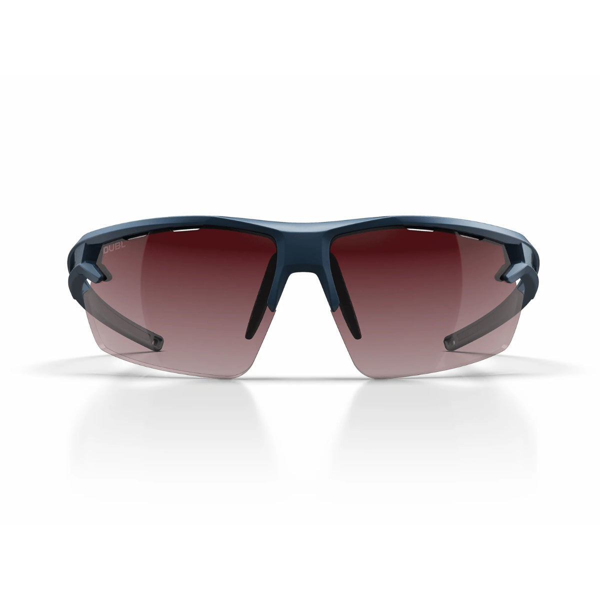 Matte Abyss | DUBL Helios Golf Sunglasses with ShotSync™, front face, blue
