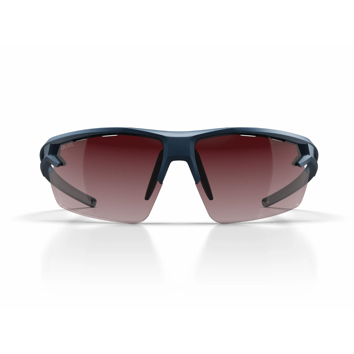 Matte Abyss | DUBL Helios Golf Sunglasses with ShotSync™, front face, blue