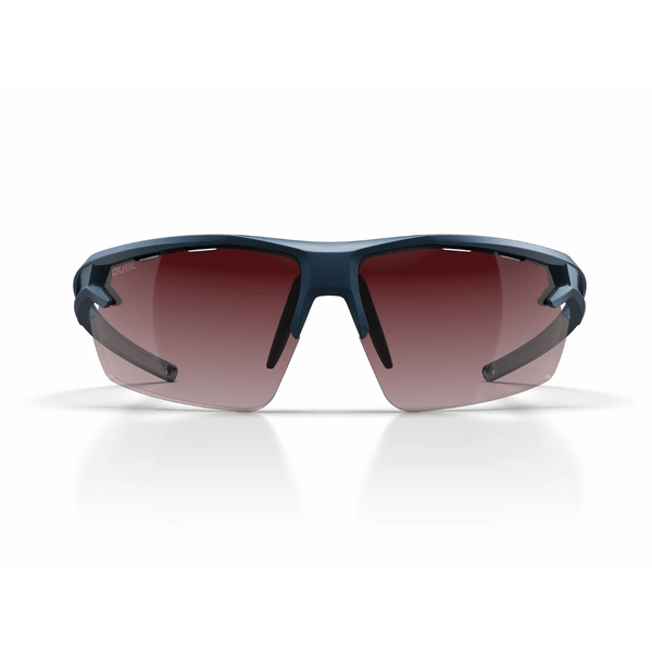 Matte Abyss | DUBL Helios Golf Sunglasses with ShotSync™, front face, blue