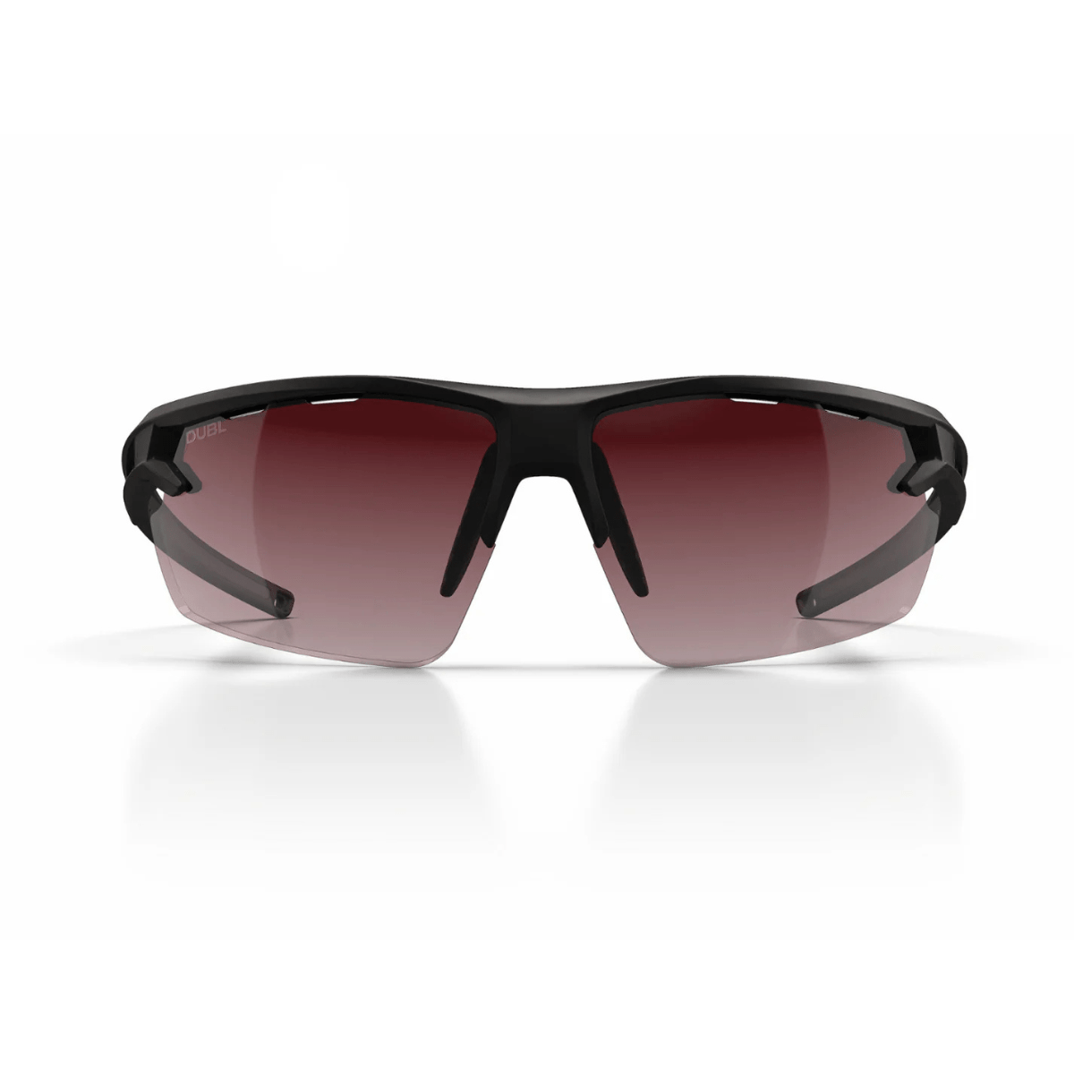 Matte Carbon | DUBL Helios Golf Sunglasses with ShotSync™, front view
