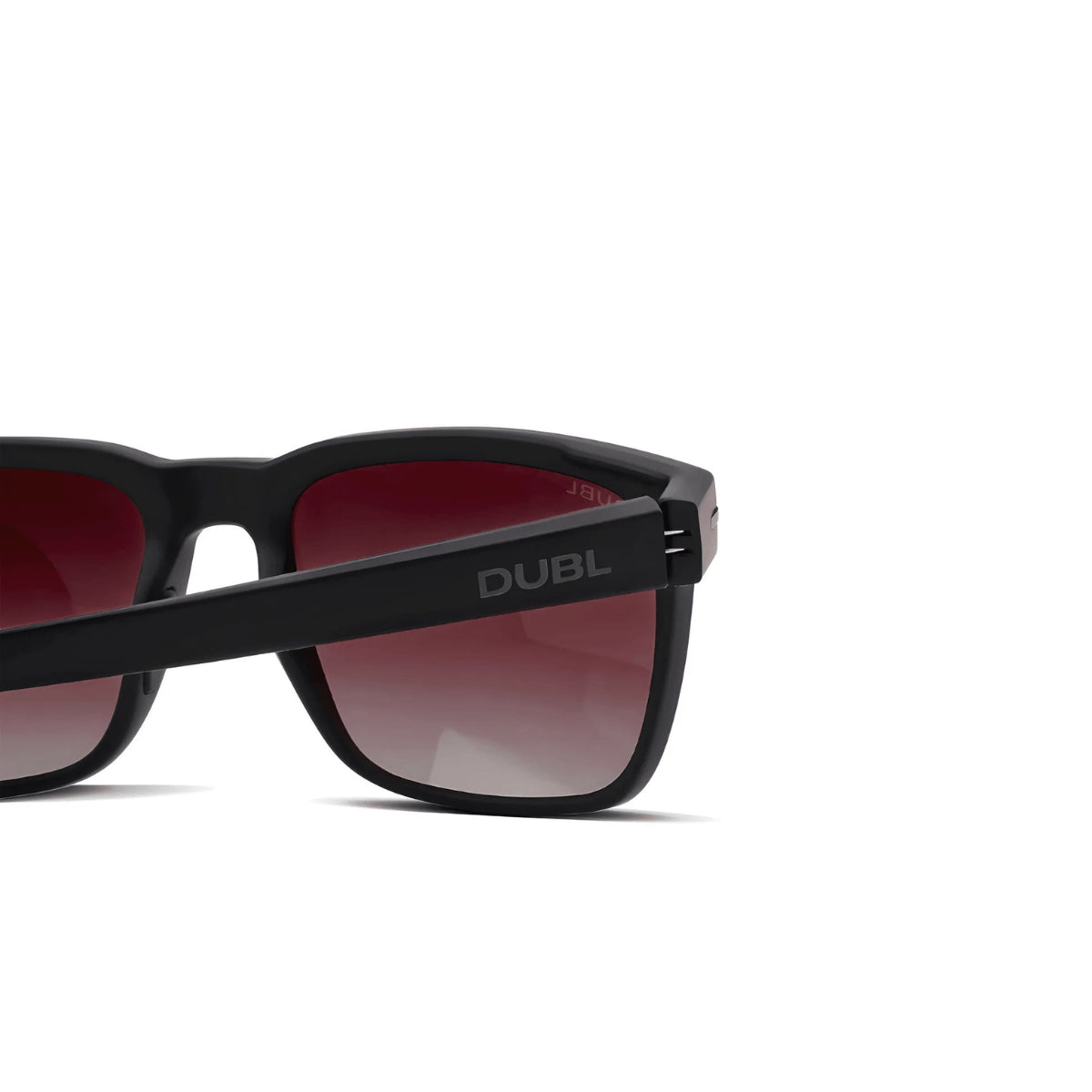 Matte Carbon | DUBL 3.0 Golf Sunglasses, Back-leg closed