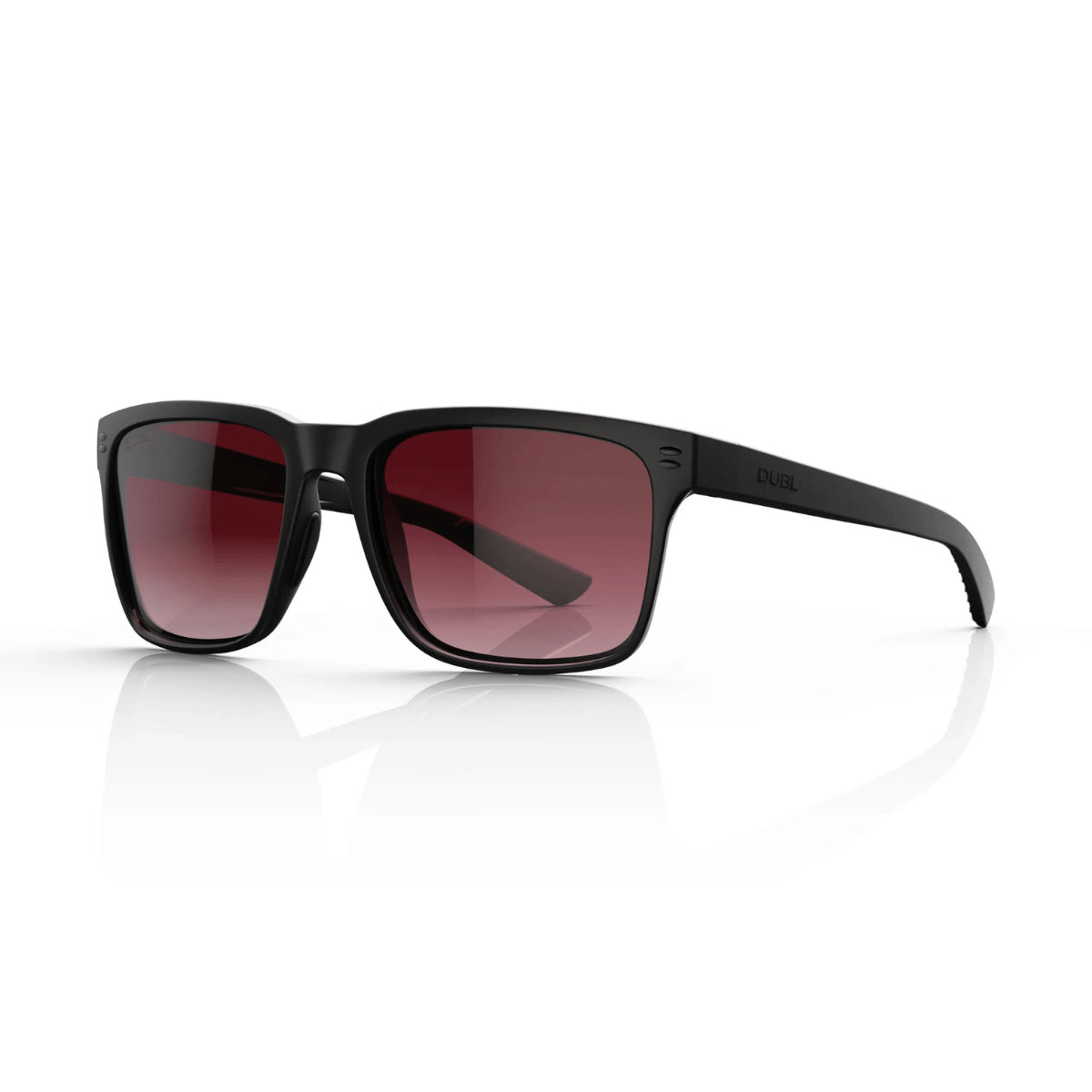 Matte Carbon | DUBL Hyperion Golf Sunglasses, Side Shot