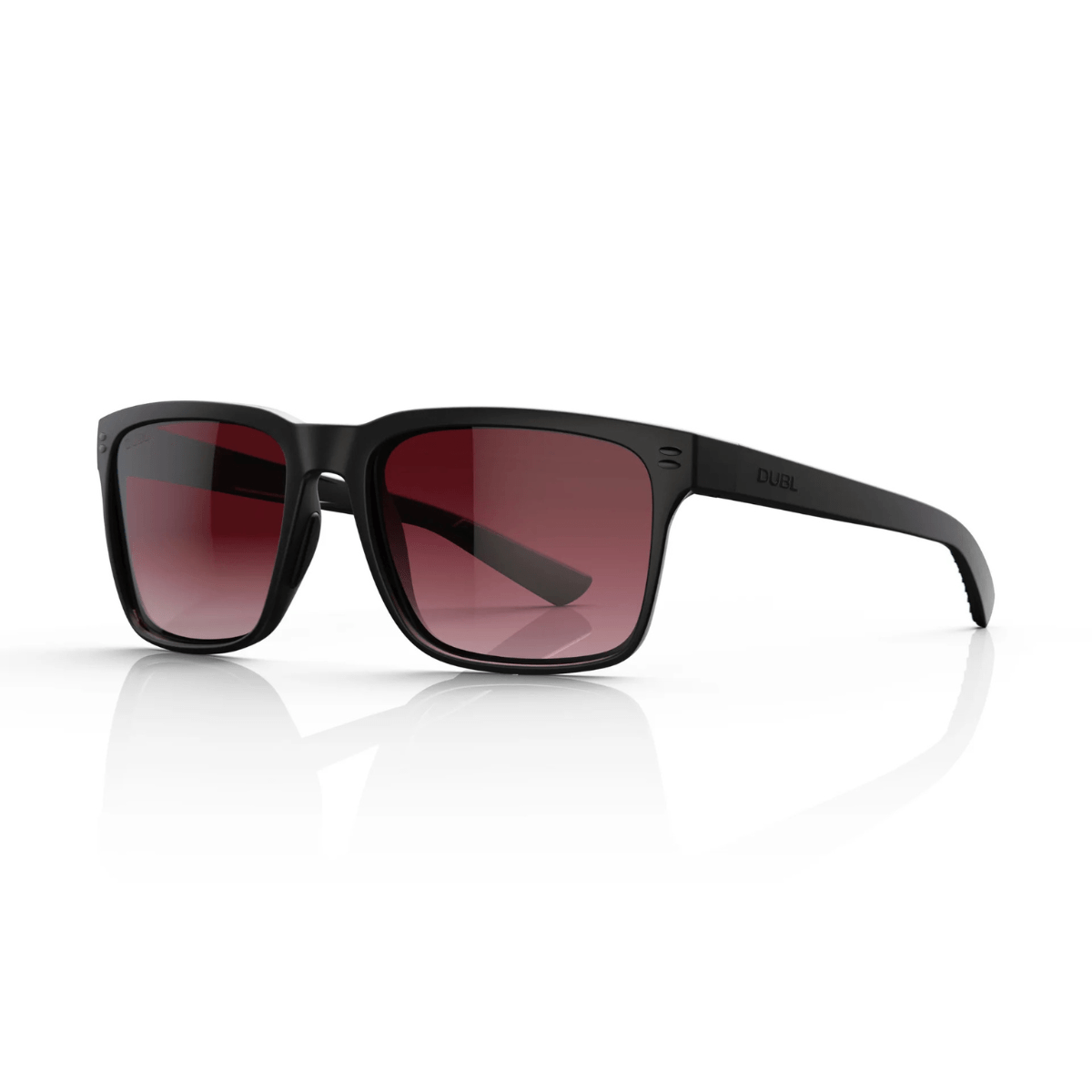 Matte Carbon | DUBL Hyperion Golf Sunglasses, Side Shot