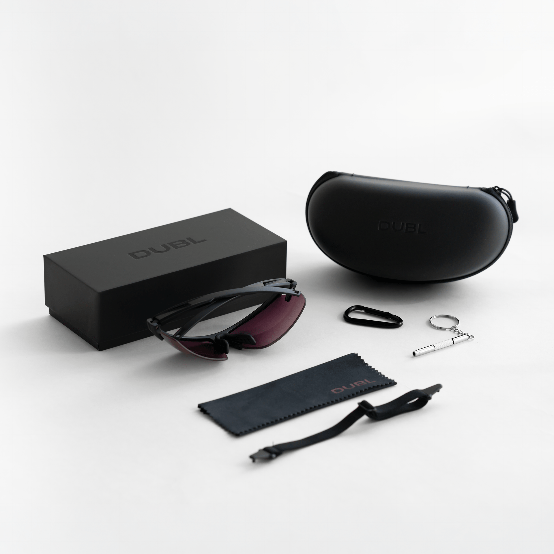 Matte Halo | Helios Sunglasses Box with all items