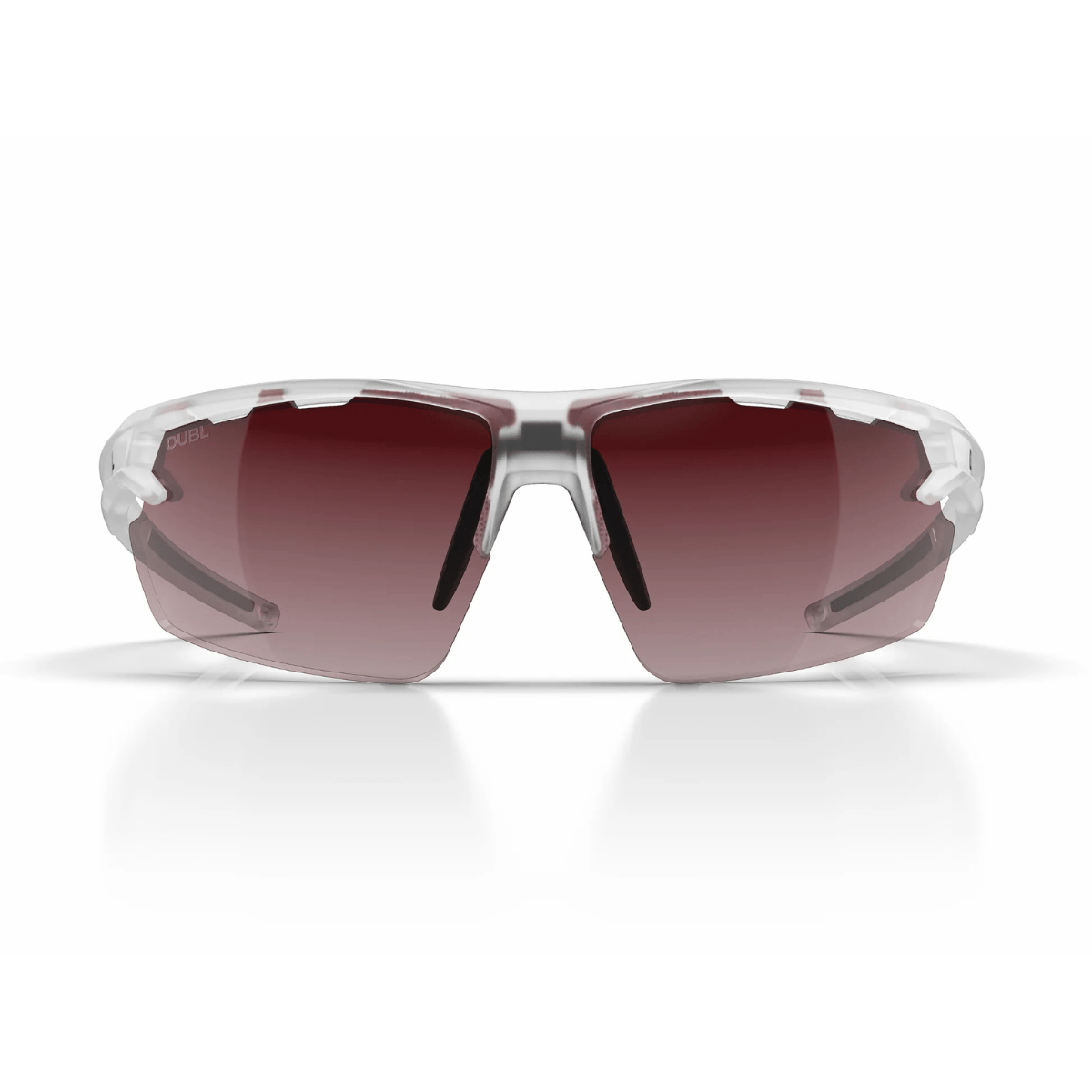Matte Halo | DUBL Helios Golf Sunglasses with ShotSync™, front, clear