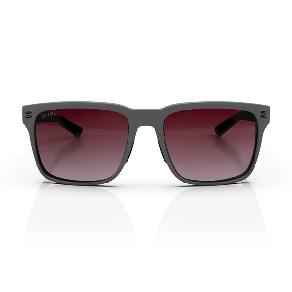Matte Pebble | DUBL Hyperion Golf Sunglasses, Front Shot
