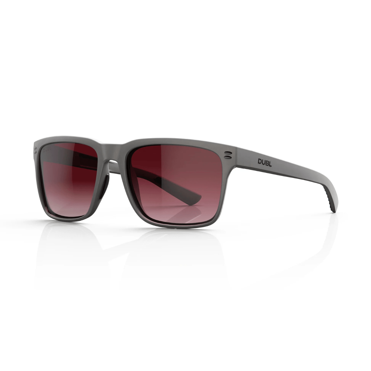 Matte Pebble | DUBL Hyperion Golf Sunglasses, Side Shot