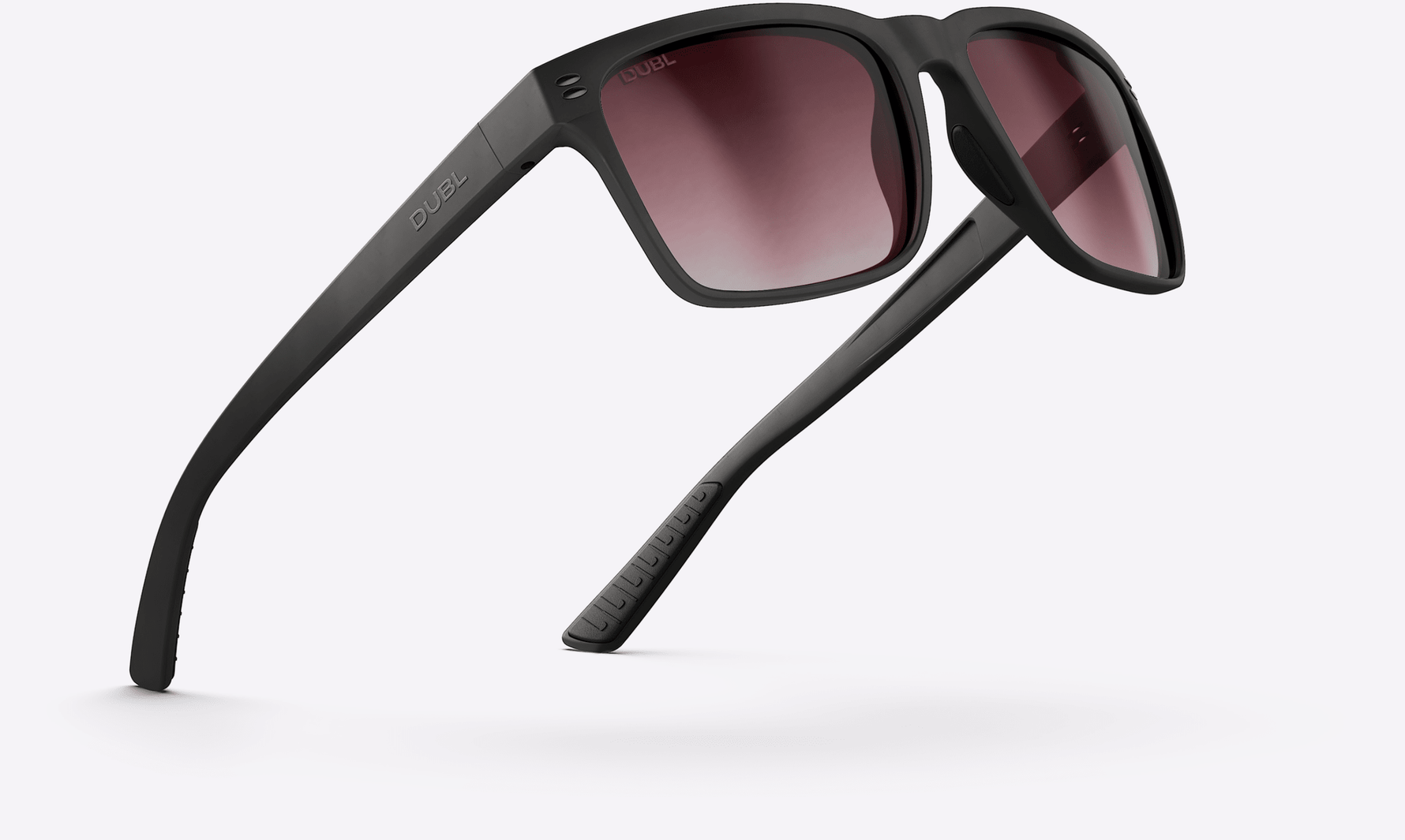 Hyperion Golf Sunglasses carbon with shotsync lenses on a white background