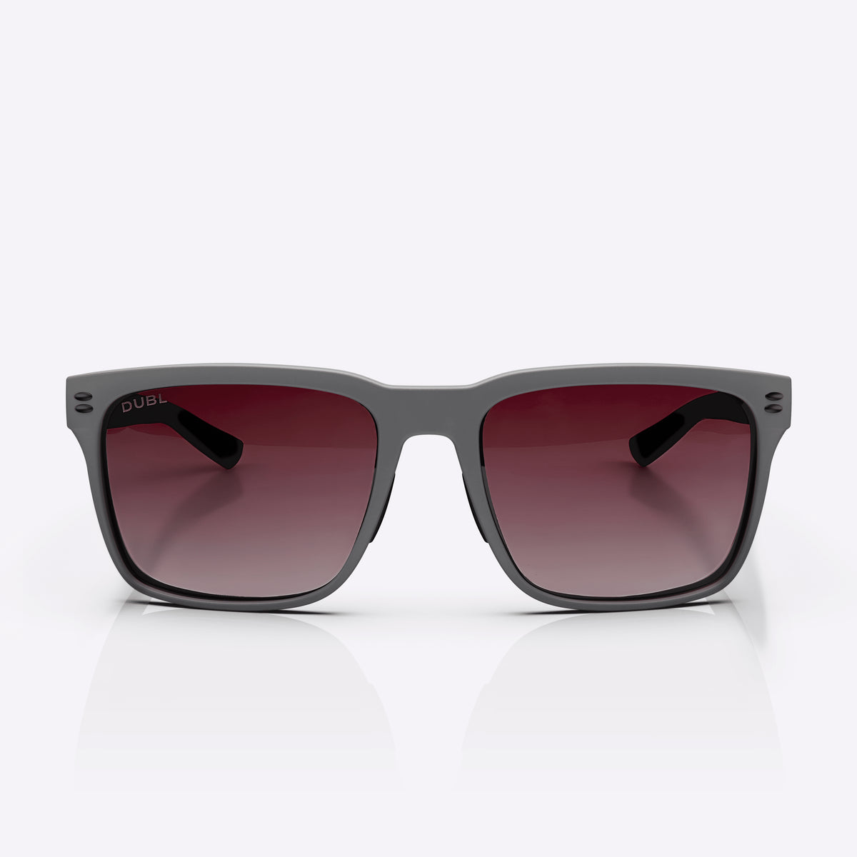 Matte Pebble | DUBL Hyperion Golf Sunglasses, Front Shot